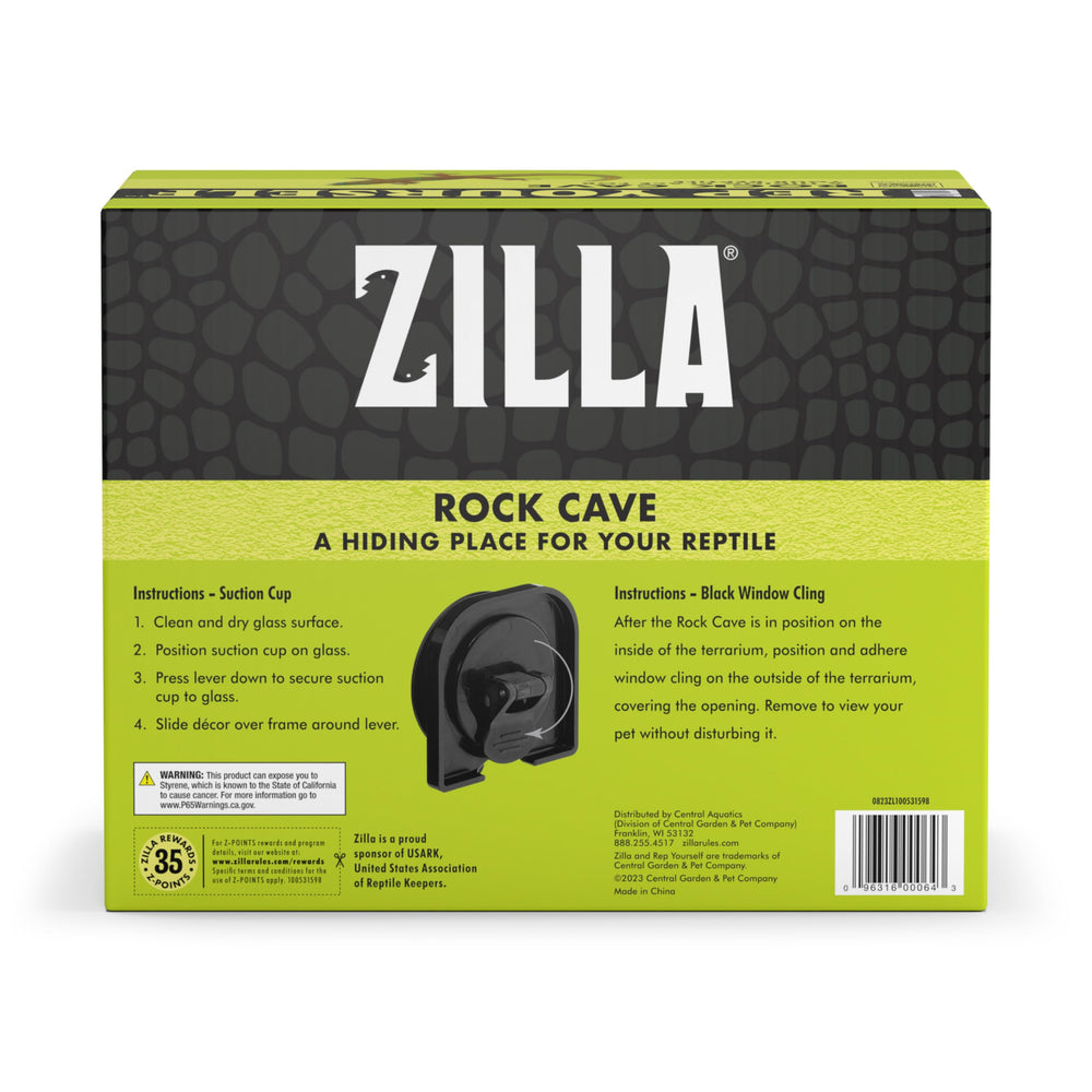 Zilla Vertical Décor Rock Cave - détail texture mousse, léger et durable