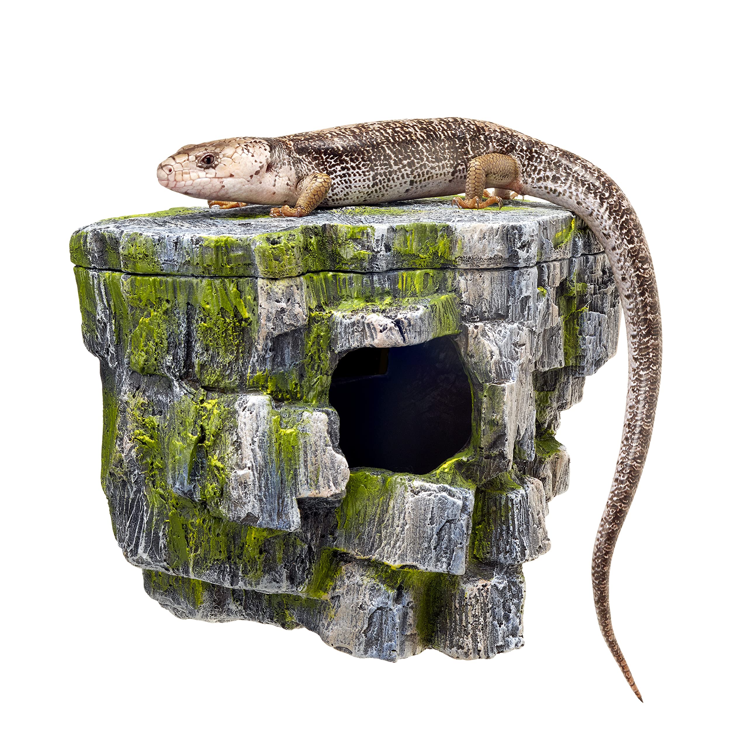 Zilla Vertical Décor Rock Cave - gros plan texture gris, matériau léger et durable