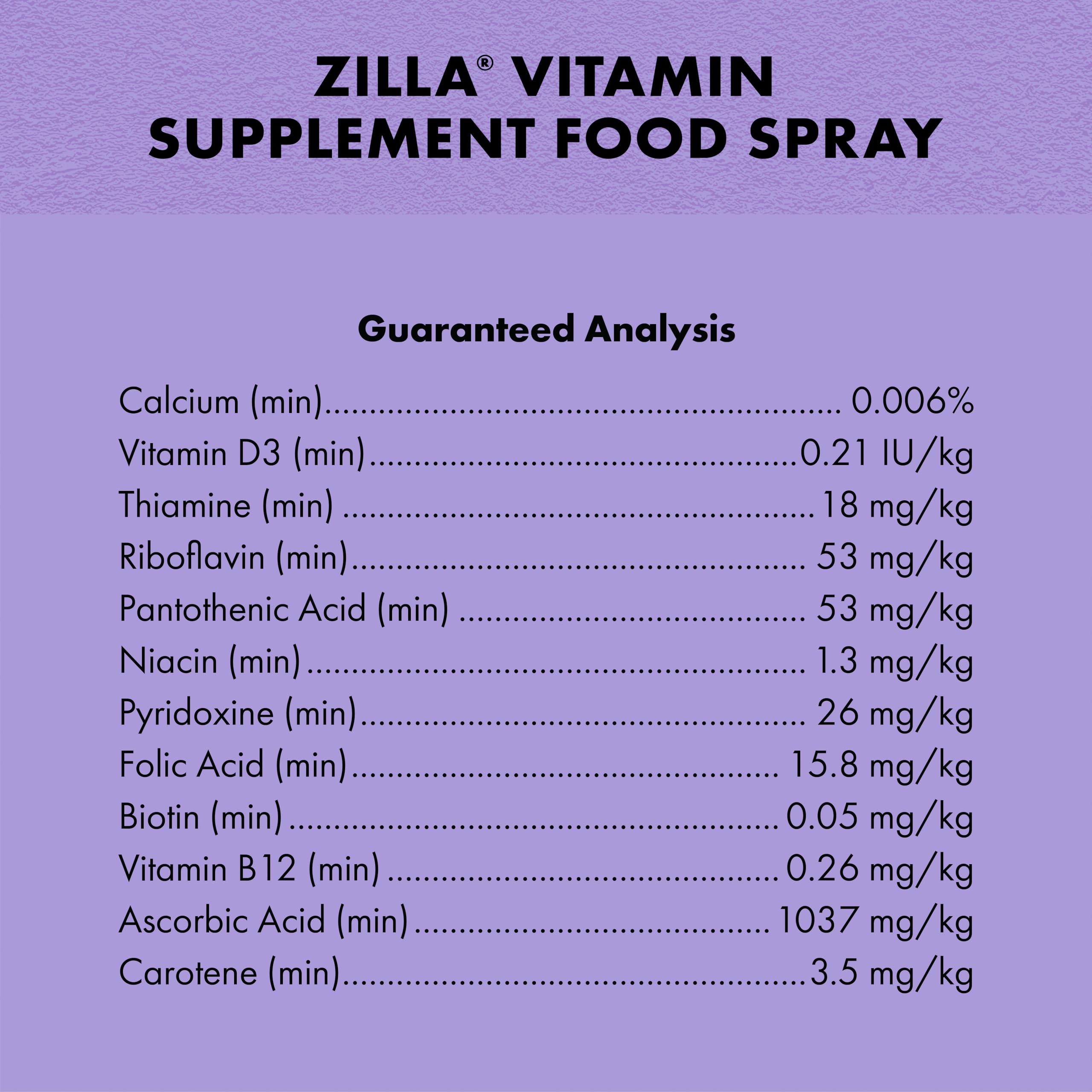 Zilla vitamines reptiles, soutien nutritionnel potentiel.