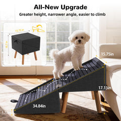Ziluce Escaliers chien 17-13 po pouf integre: confort et rangement