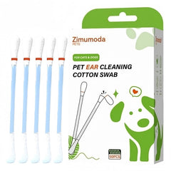 zimumoda coton-tiges 2-en-1 pour oreilles: nettoyage en douceur pour chiens et chats.
