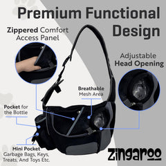 Zingaroo Sling – mesh respirant pour une ventilation optimale lors des activités.