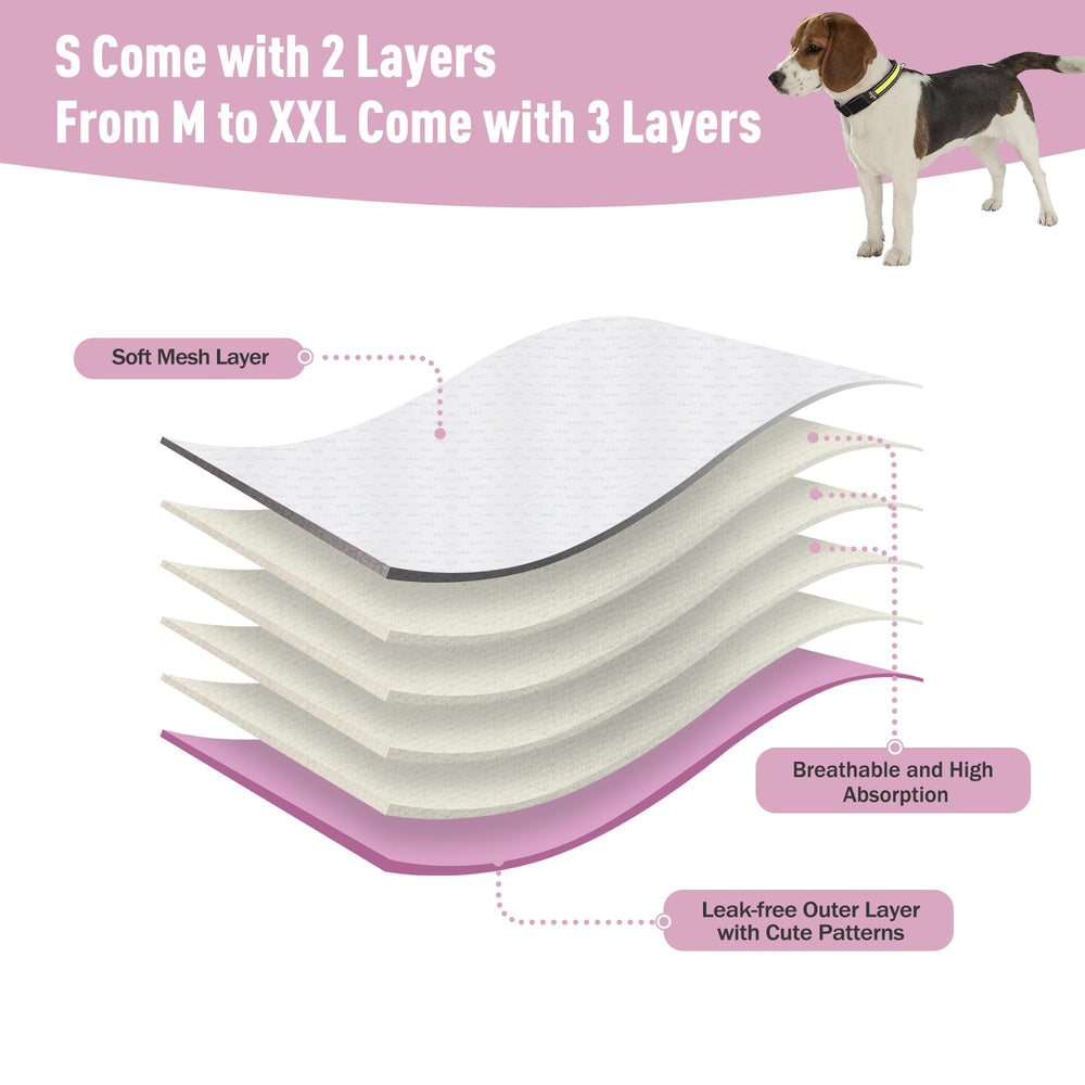 ZINGTERRA couches-chien-femelle-ouverture-queue-elastique: ajustement precis pour chaque chien.