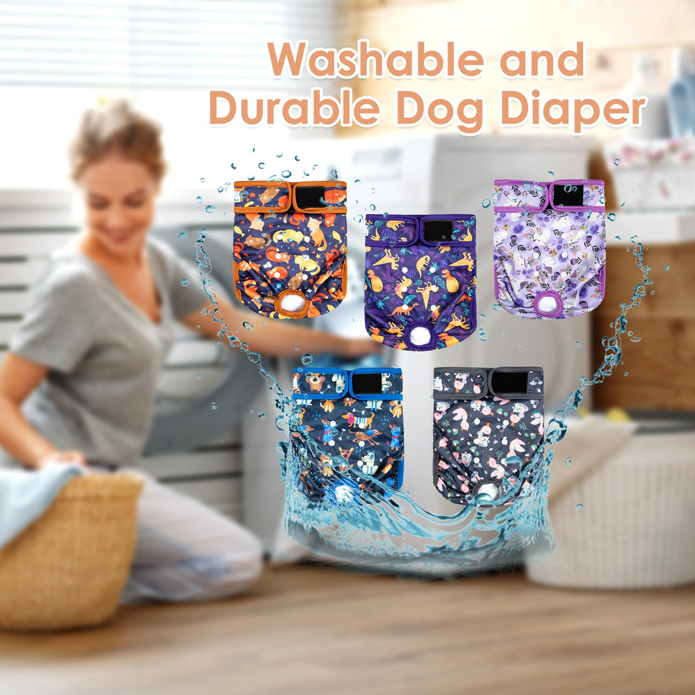 Ensemble lavable ZINGTERRA pour chien femelle, reutilisable et economique.