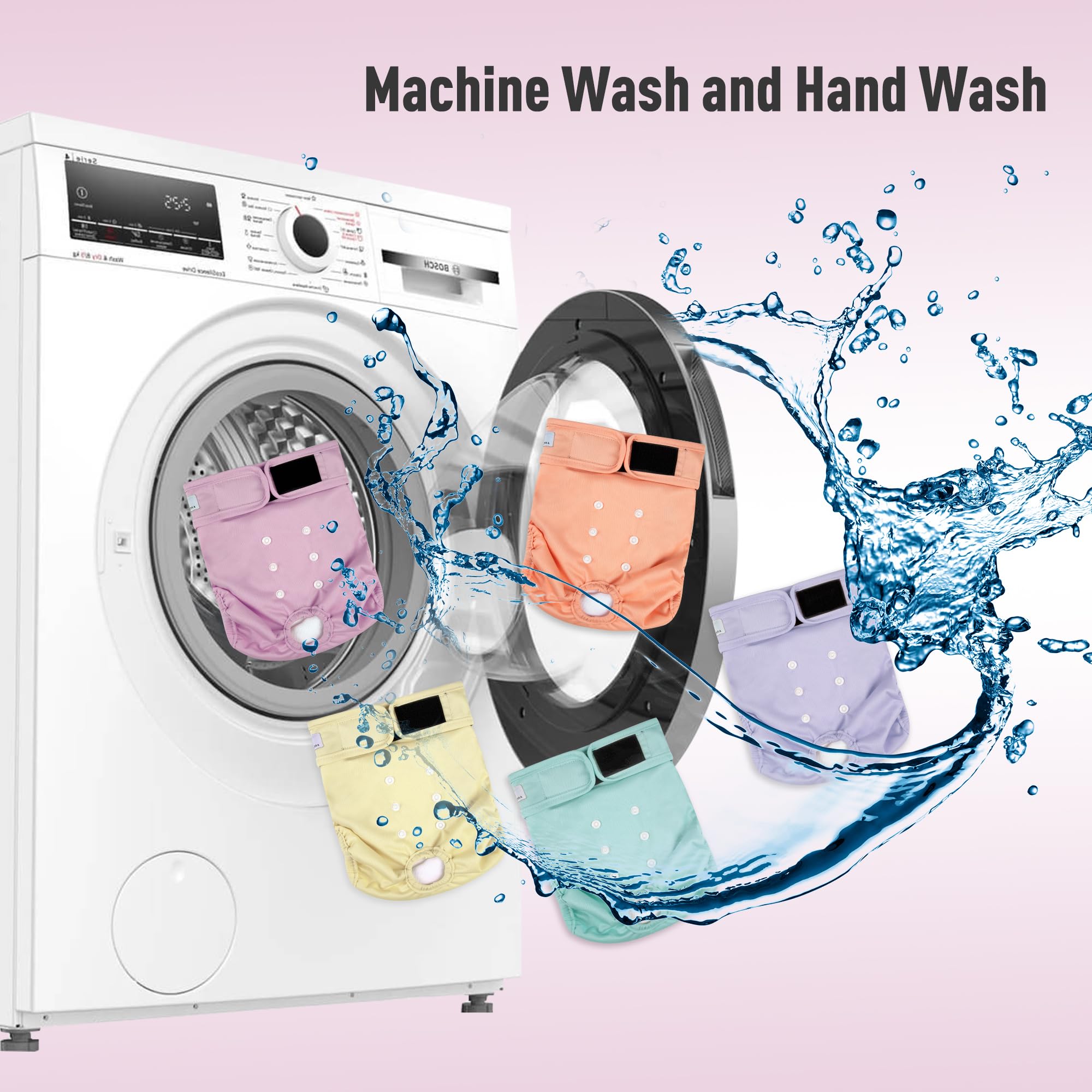 Lavage en machine autorisé pour couches chien reutilisables ZINGTERRA