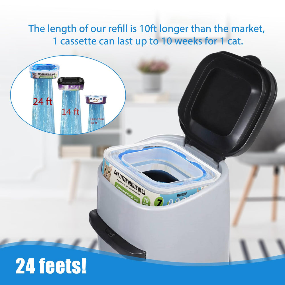 Zippland refills Genie XL: compatibilité fiable pour plusieurs chats.