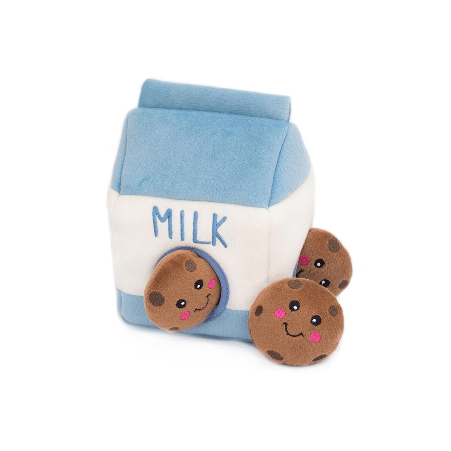 ZippyPaws Burrow Miniz biscuits couineurs, divertissement interactif lors du jeu.
