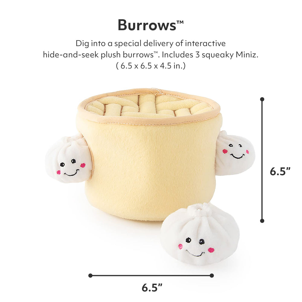 ZippyPaws Burrow Miniz Peluche Sonore : stimule la curiosité avec des sons attrayants.