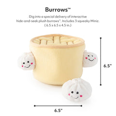 ZippyPaws Burrow Miniz Peluche Sonore : stimule la curiosité avec des sons attrayants.