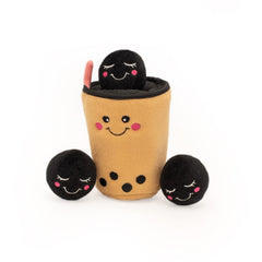 ZippyPaws Burrow thé au lait interactif, stimule l’exploration et le jeu chez le chien.