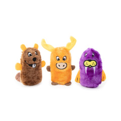 ZippyPaws Castor sans bourrage, jouet peluche sûr pour le jeu durable.