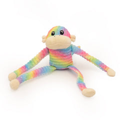 ZippyPaws Crinkle Monkey texture douce et sonore pour stimuler le jeu.
