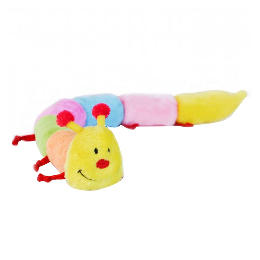 ZippyPaws Deluxe Caterpillar avec sifflets multiples pour l'enrichissement auditif.