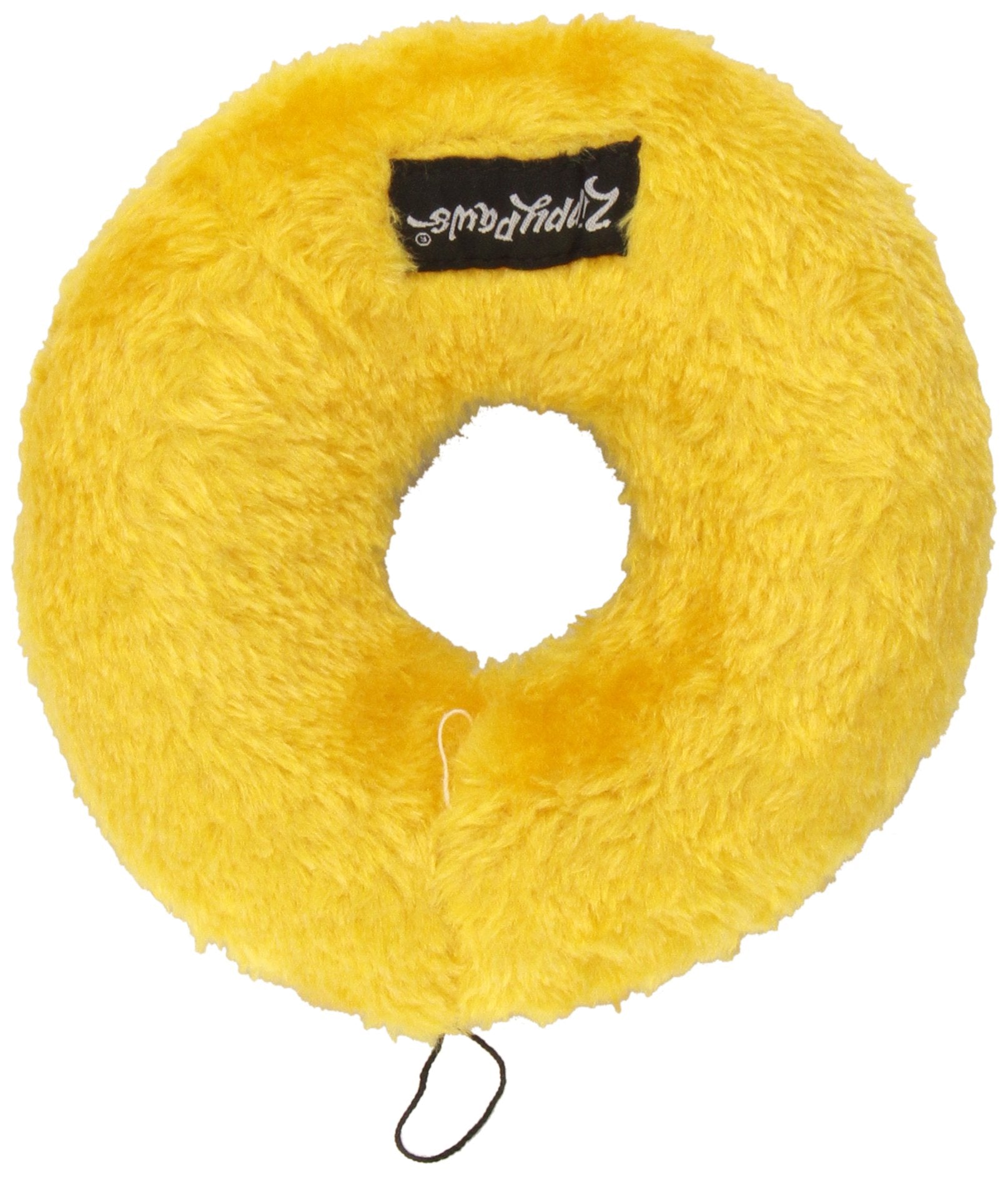 ZippyPaws Donutz siffleurs croissant bleu stimulent les jeux actifs.
