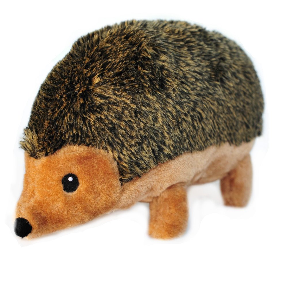 Jouet hérisson ZippyPaws en peluche avec sifflet pour chien, parfait pour le jeu.