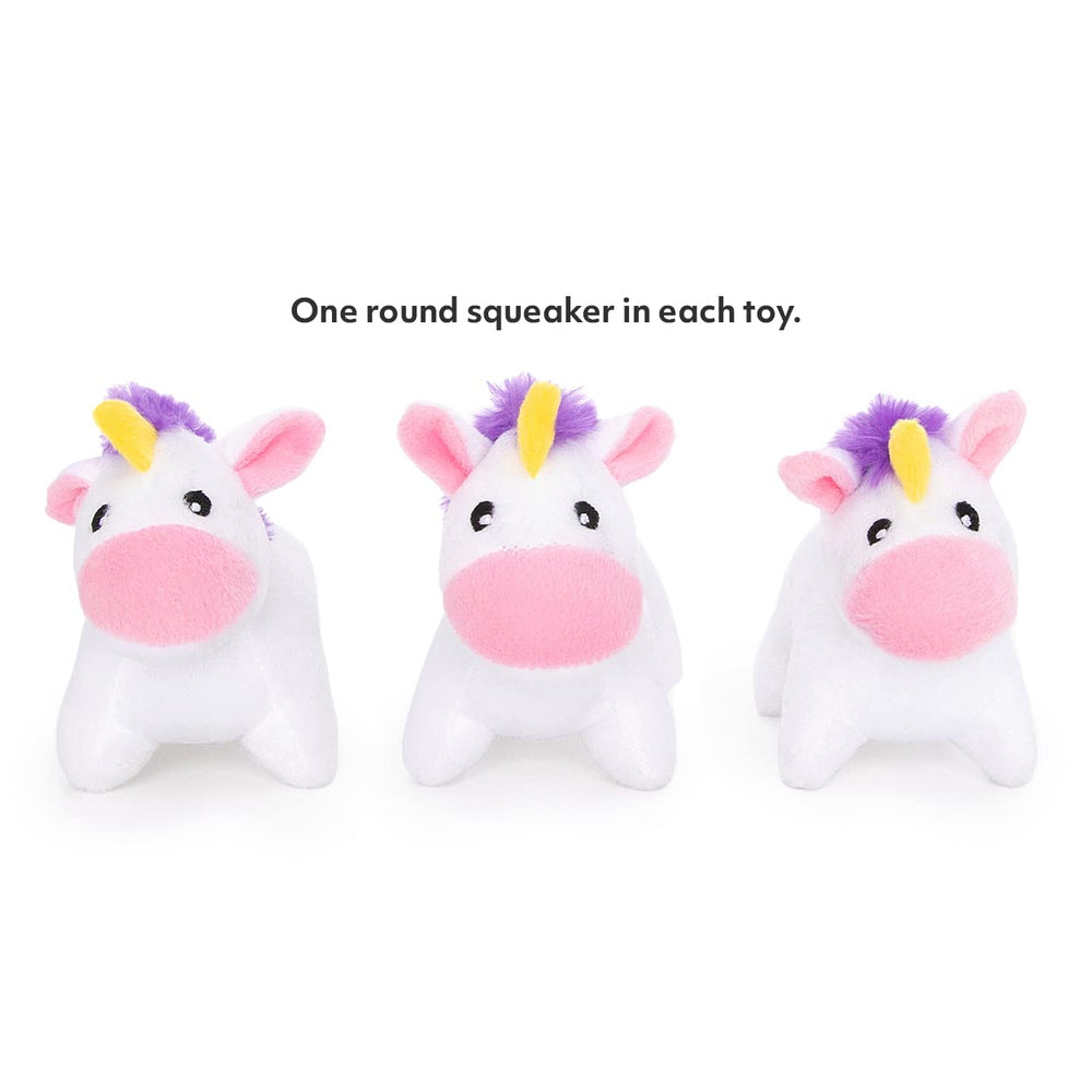 ZippyPaws Licorne Miniz tissu doux offre confort pendant le jeu