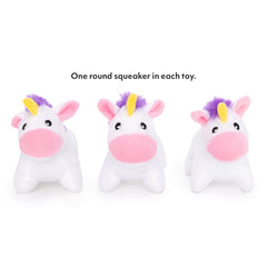 ZippyPaws Licorne Miniz tissu doux offre confort pendant le jeu