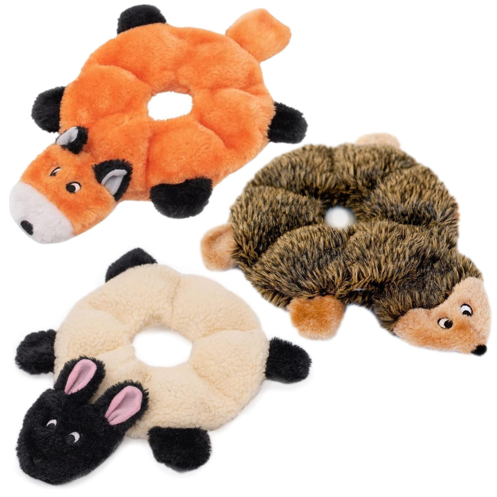 Jouet Loopy sans rembourrage ZippyPaws, parfait pour des jeux de rapporter sans dégâts.