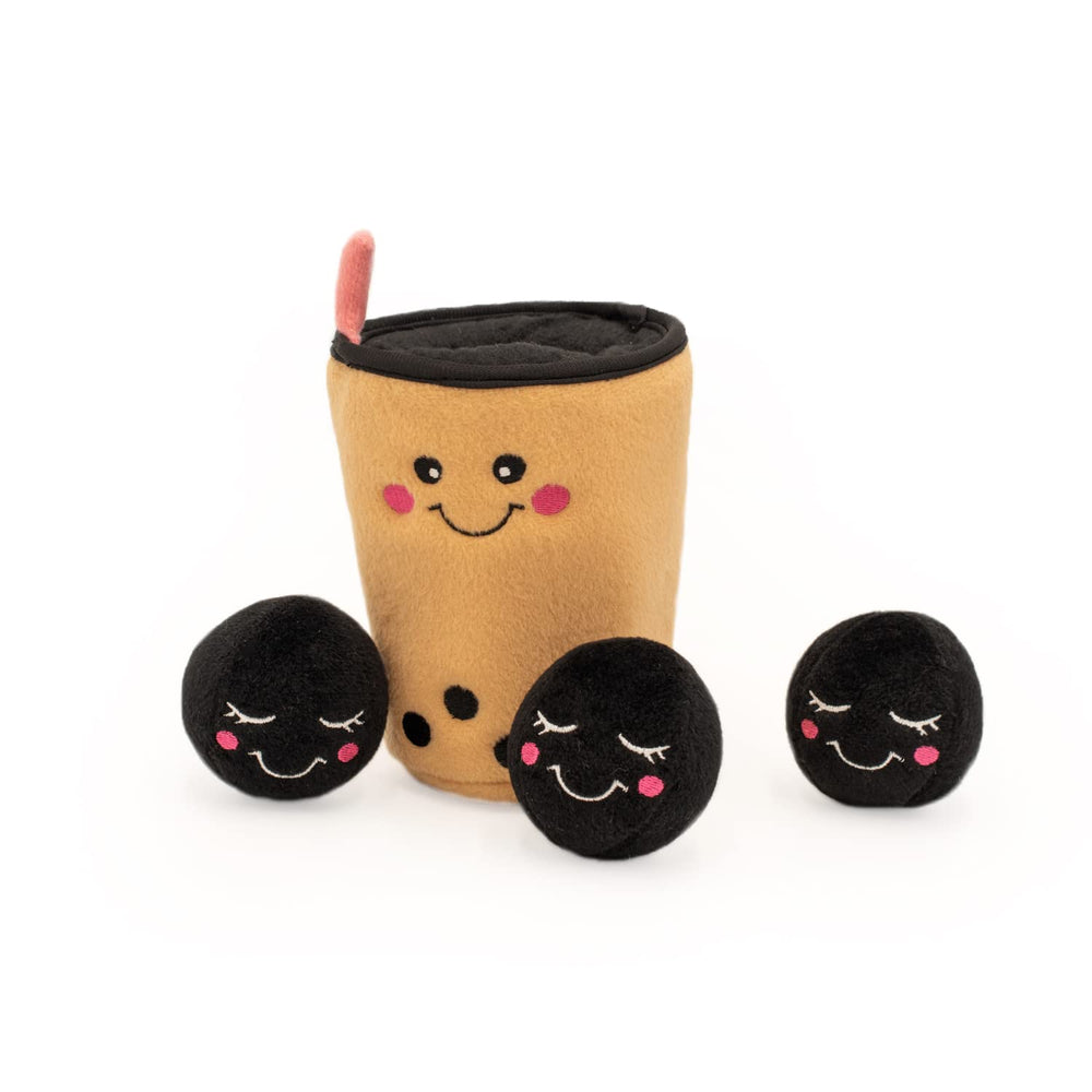 ZippyPaws Miniz boba sifflements, ajoutent des sons engageants pendant le jeu.