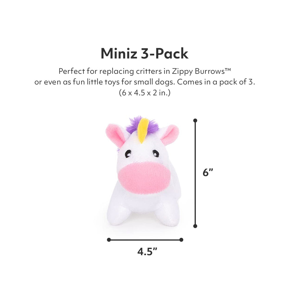 ZippyPaws Miniz licorne jouet interactif stimule l'attention lors du jeu