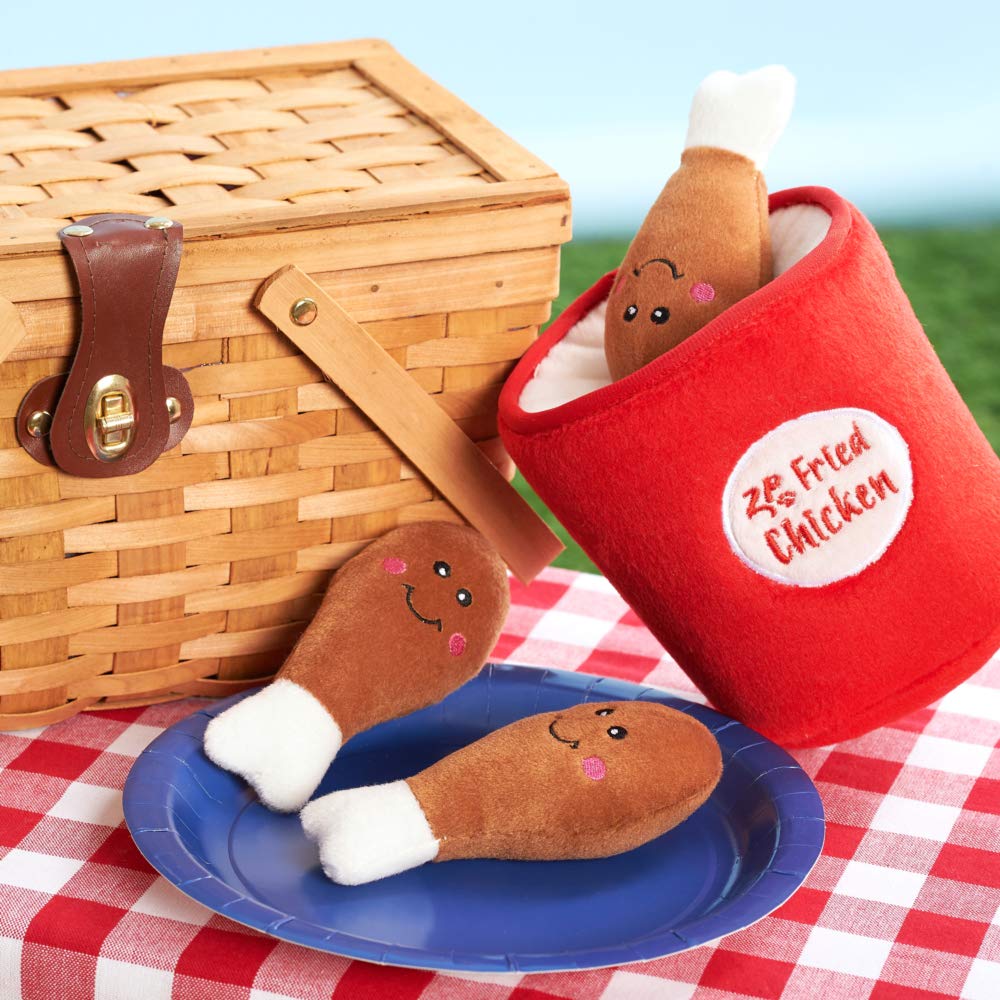 ZippyPaws Miniz poulet crissant, jouet sonore stimulant les heures de jeu.