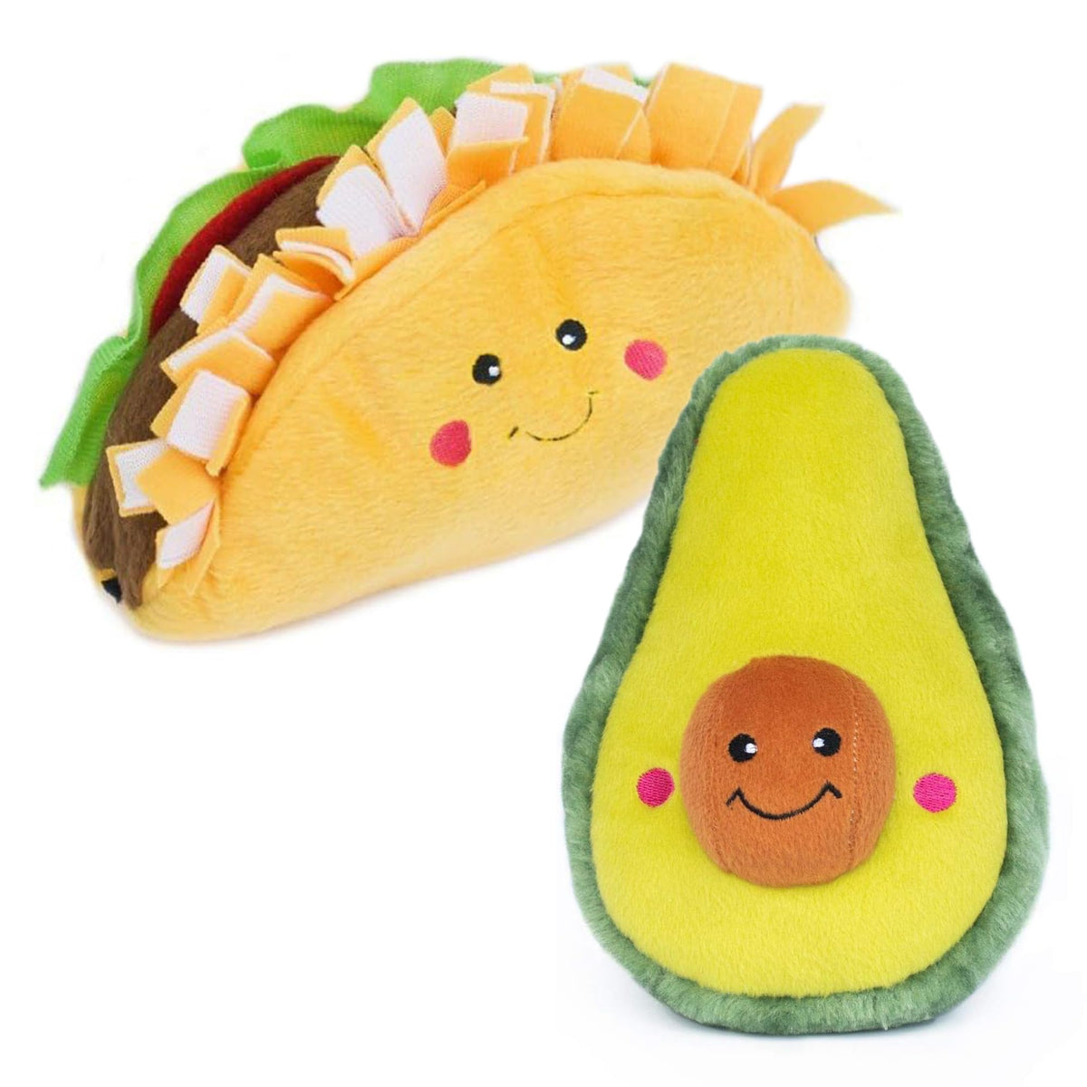 NomNomz Taco & Avocat, jouet-sifflet, stimulation mentale pour chien.