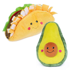 NomNomz Taco & Avocat, jouet-sifflet, stimulation mentale pour chien.