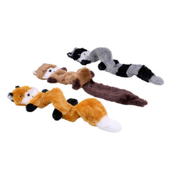 ZippyPaws Skinny Peltz sans rembourrage raton-laveur, divertissement interactif et sans nettoyage