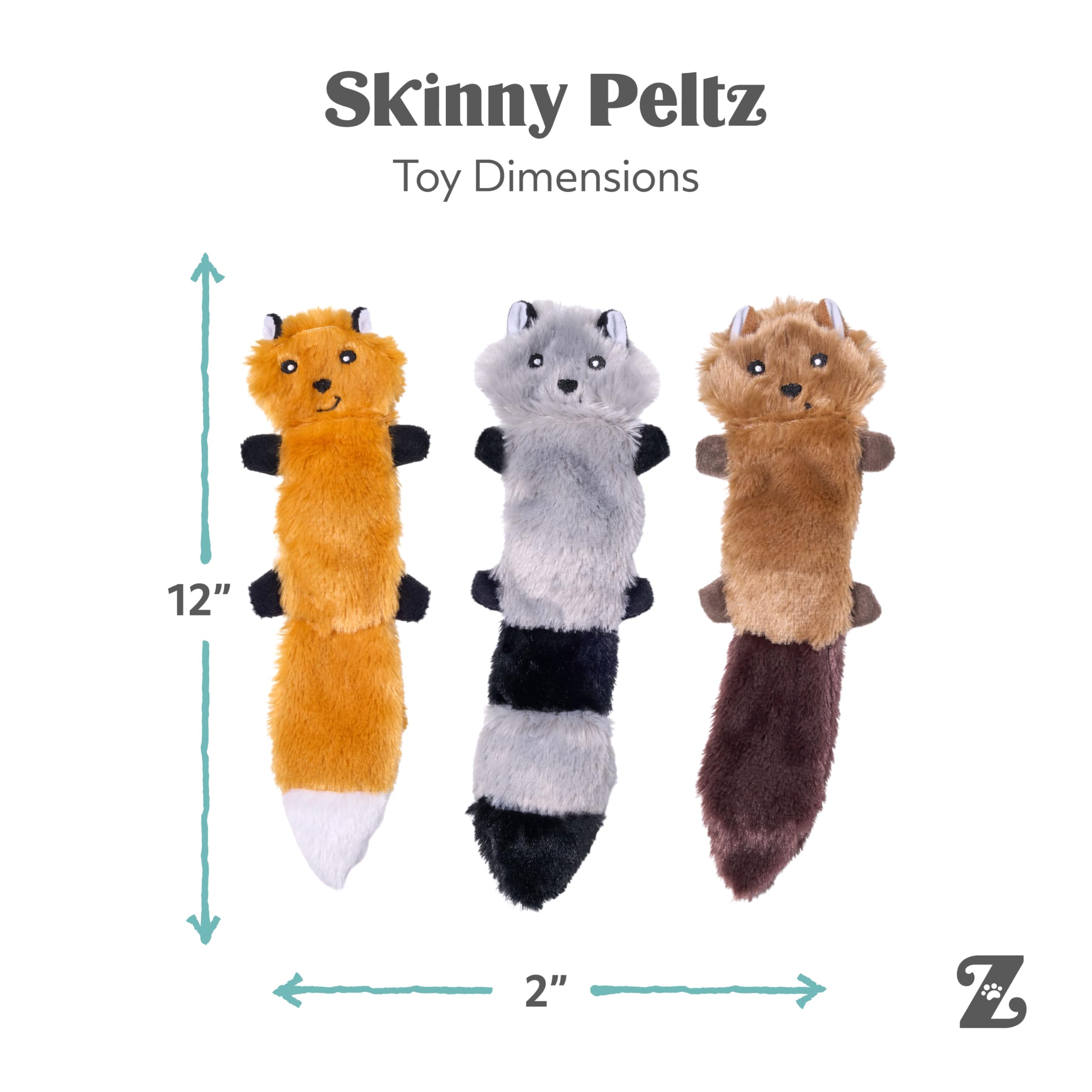 ZippyPaws Skinny Peltz Sifflet Double : jouet léger avec double sifflet.