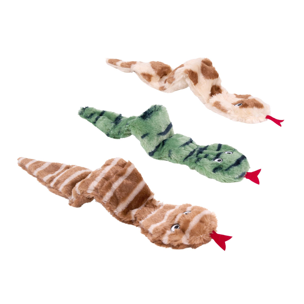ZippyPaws Skinny Peltz avec trois sifflets ronds pour stimulation sonore