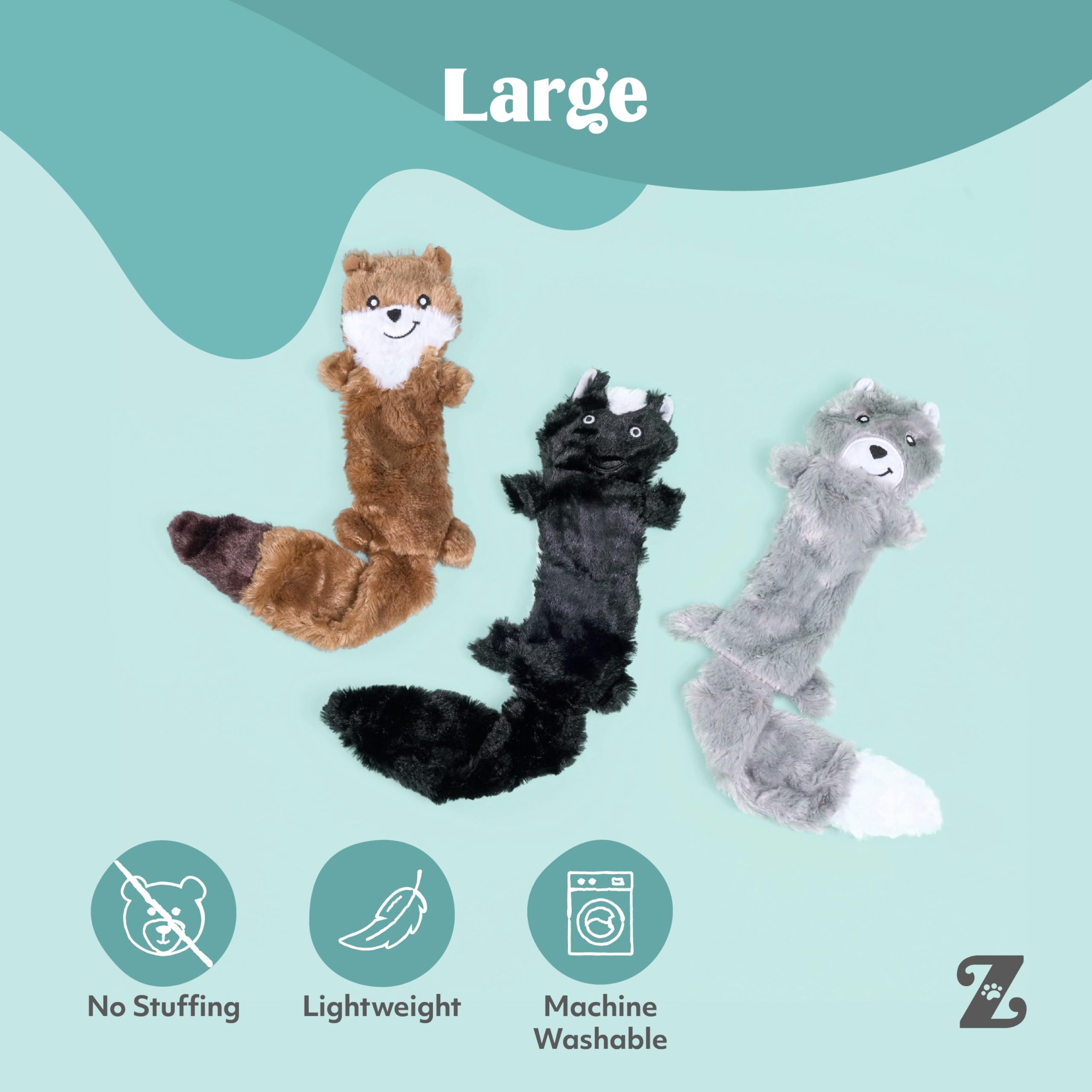 ZippyPaws Skinny Peltz weasel gros plan texture douce et durable