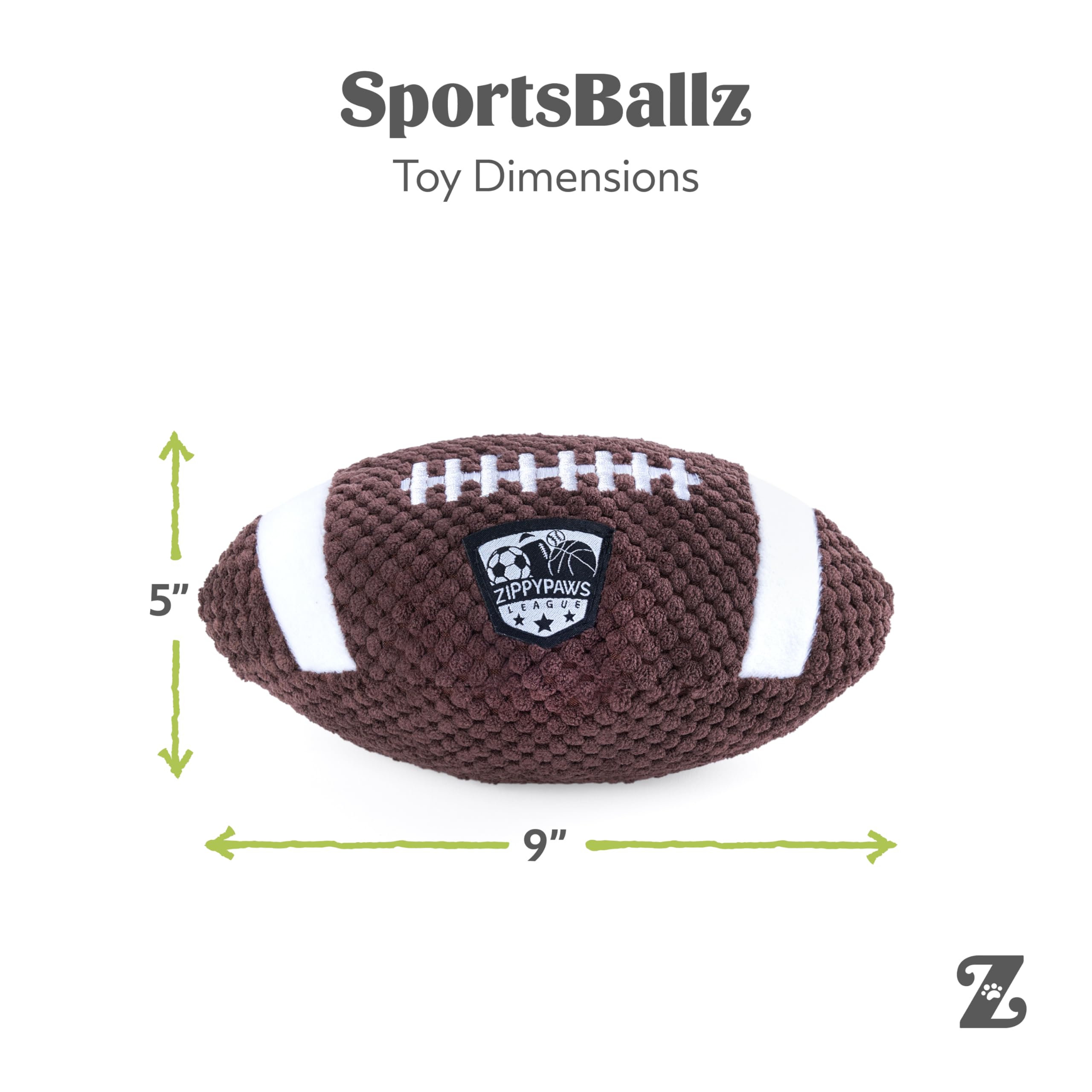SportsBallz disponible en toutes tailles, adapté à tous les chiens et âges.