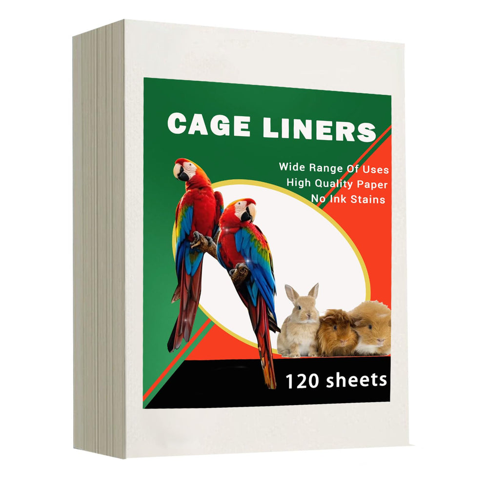 Papiers liner ZIQON grand format pour cage d'oiseau, absorption efficace et nettoyage rapide.