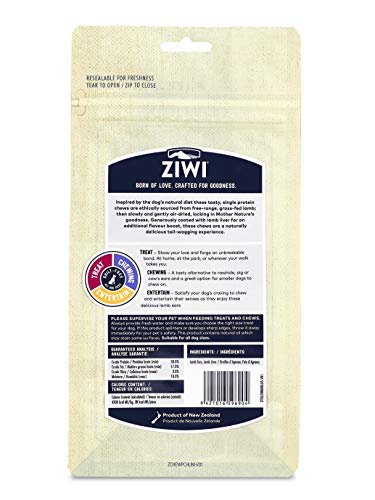ZIWI Oreilles d'agneau sèches, friandise naturelle facile à emporter lors des sorties.