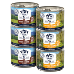 ZIWI Peak pâté humide chien boeuf et poulet, riche en protéines et saveur naturelle.