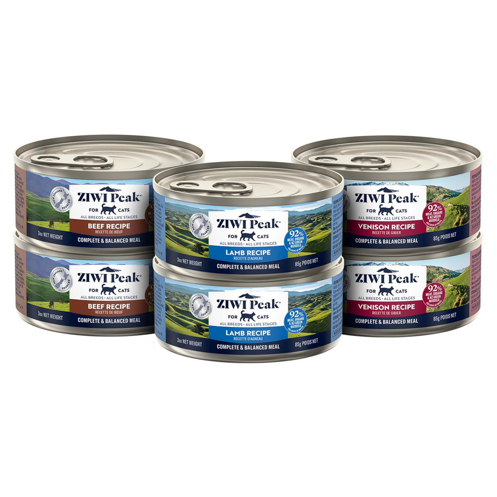 ZIWI Peak chat-pate-venison-3oz : texture onctueuse et apport protéique pour chats actifs.