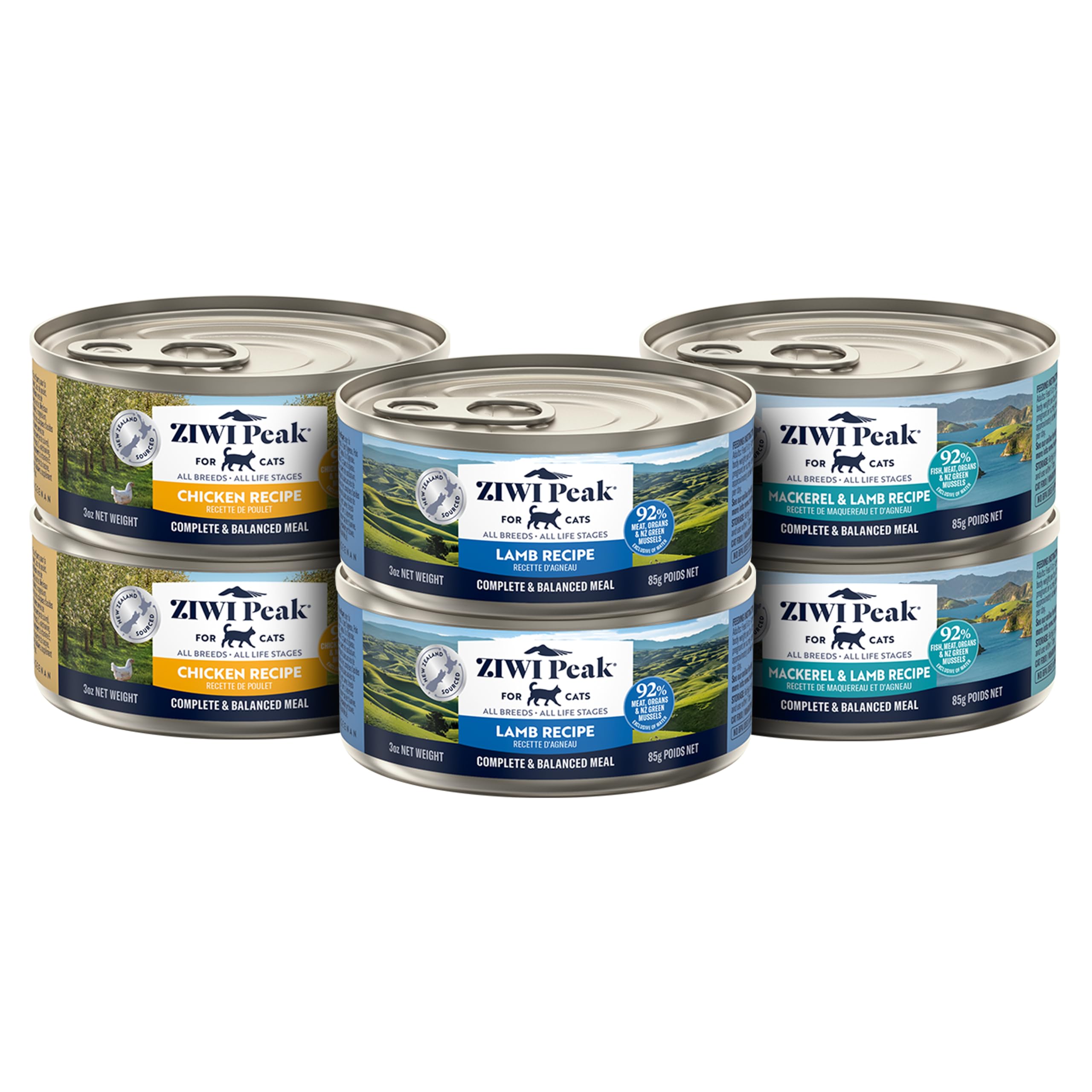 ZIWI Peak Chat Poulet Morceaux: texture appétissante et protéines élevées.