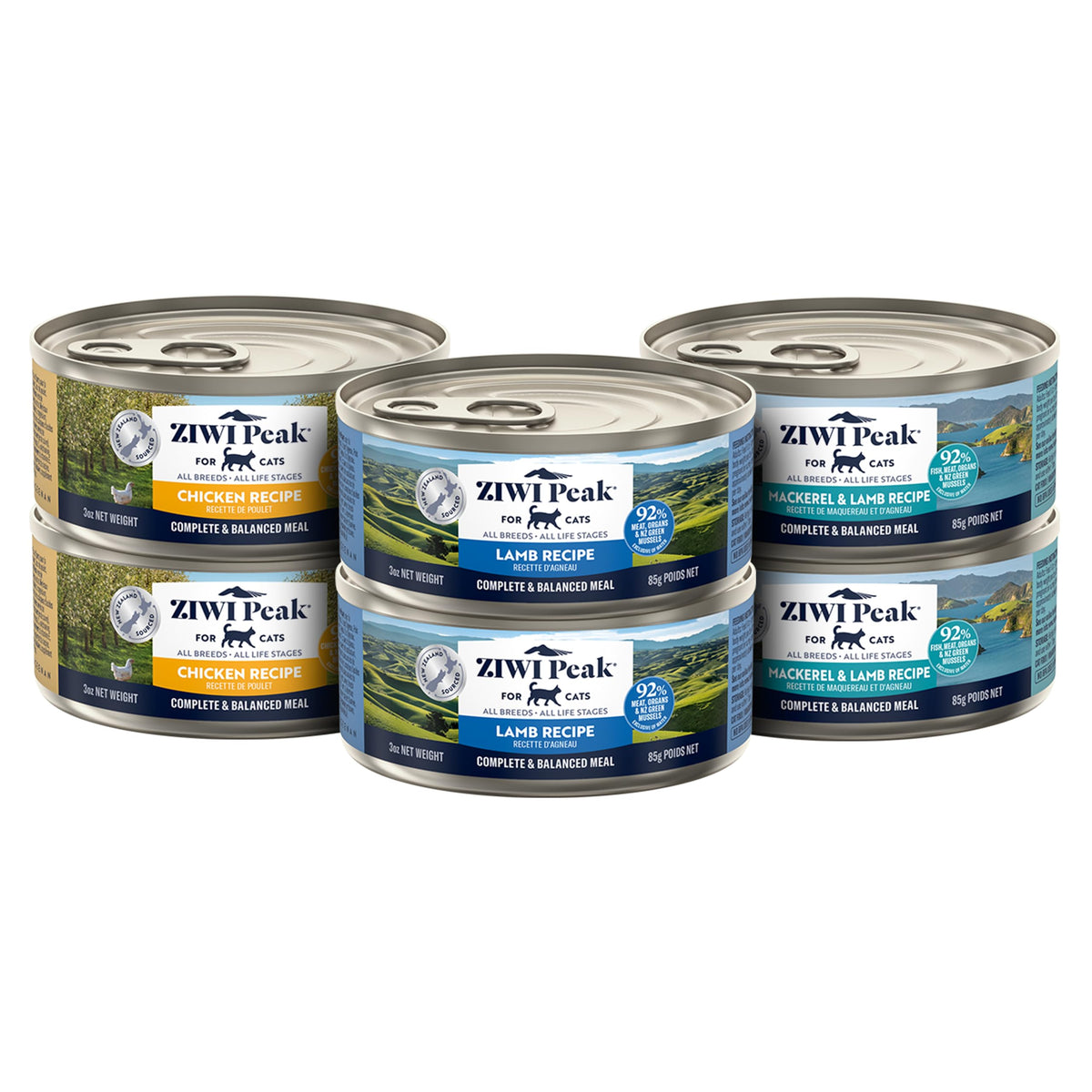 ZIWI Peak Chat Poulet Morceaux: texture appétissante et protéines élevées.