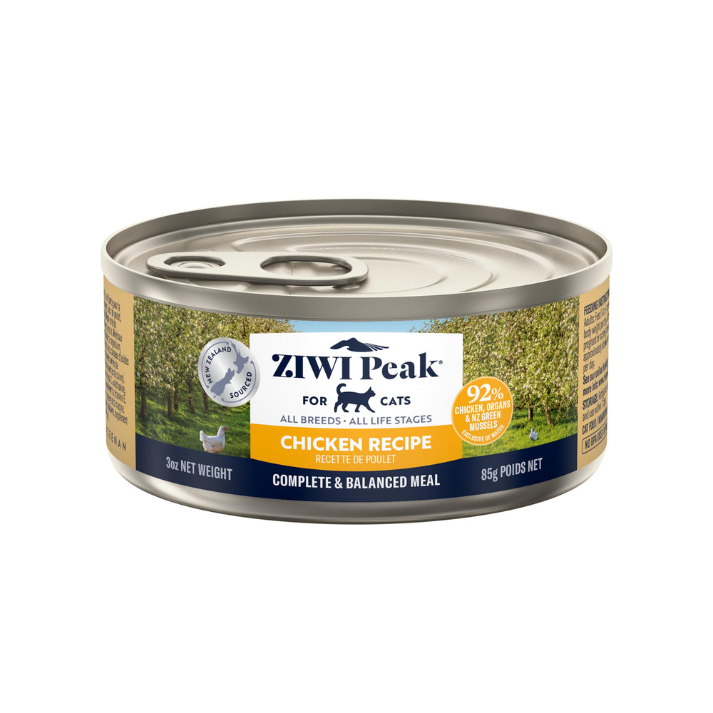 Nourriture humide Ziwi Peak chat poulet pâté humide, hydratation et goût