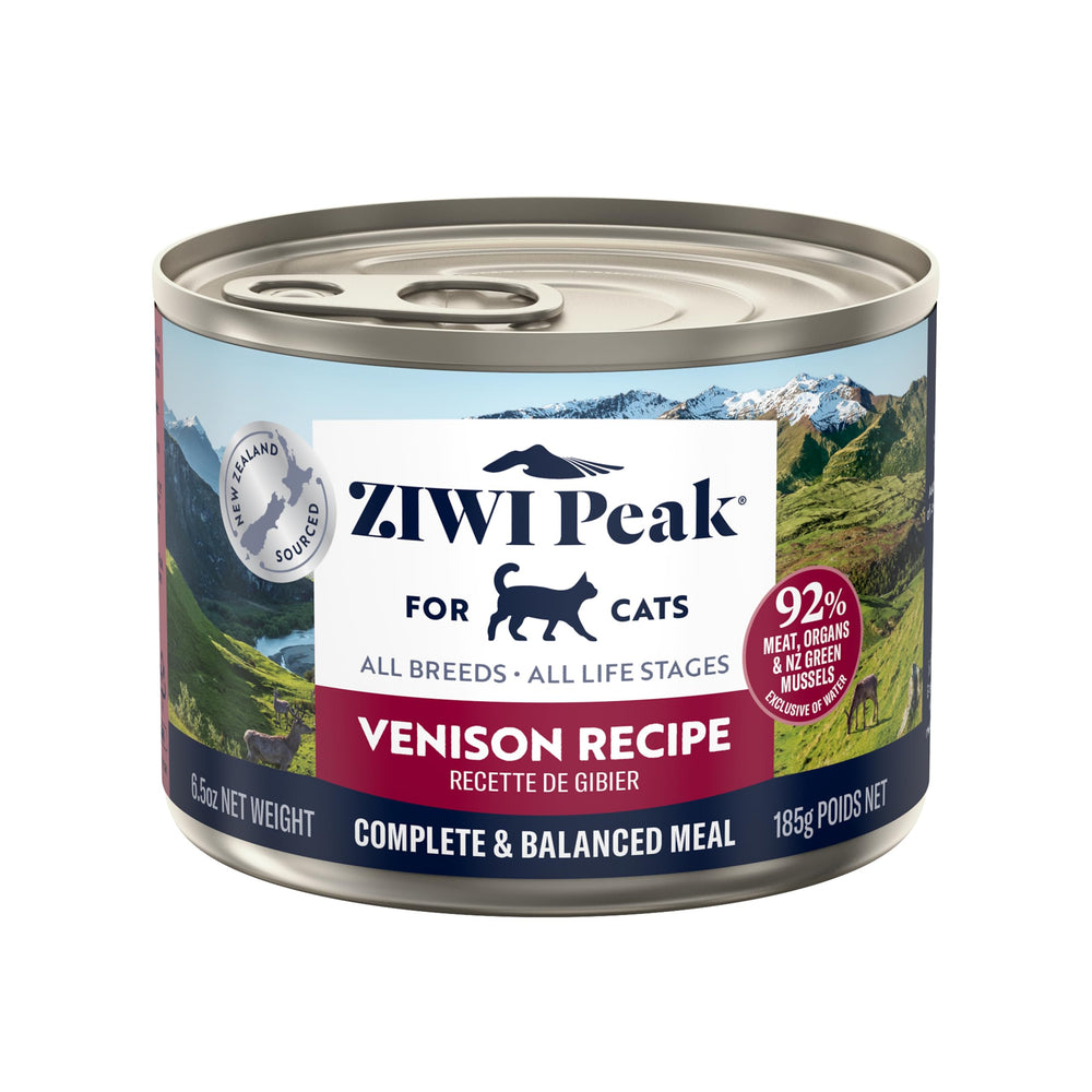 Nourriture humide ZIWI Peak pour chat au venaison, texture pâtée appétissante et hydratation soutenue