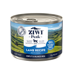 ZIWI Peak conserve d’agneau pate, repas complet riche en protéines.