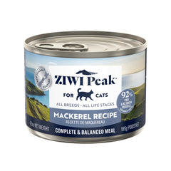 ZIWI Peak Maquereau entier en conserve, riche en oméga-3 pour la vitalité du chat.