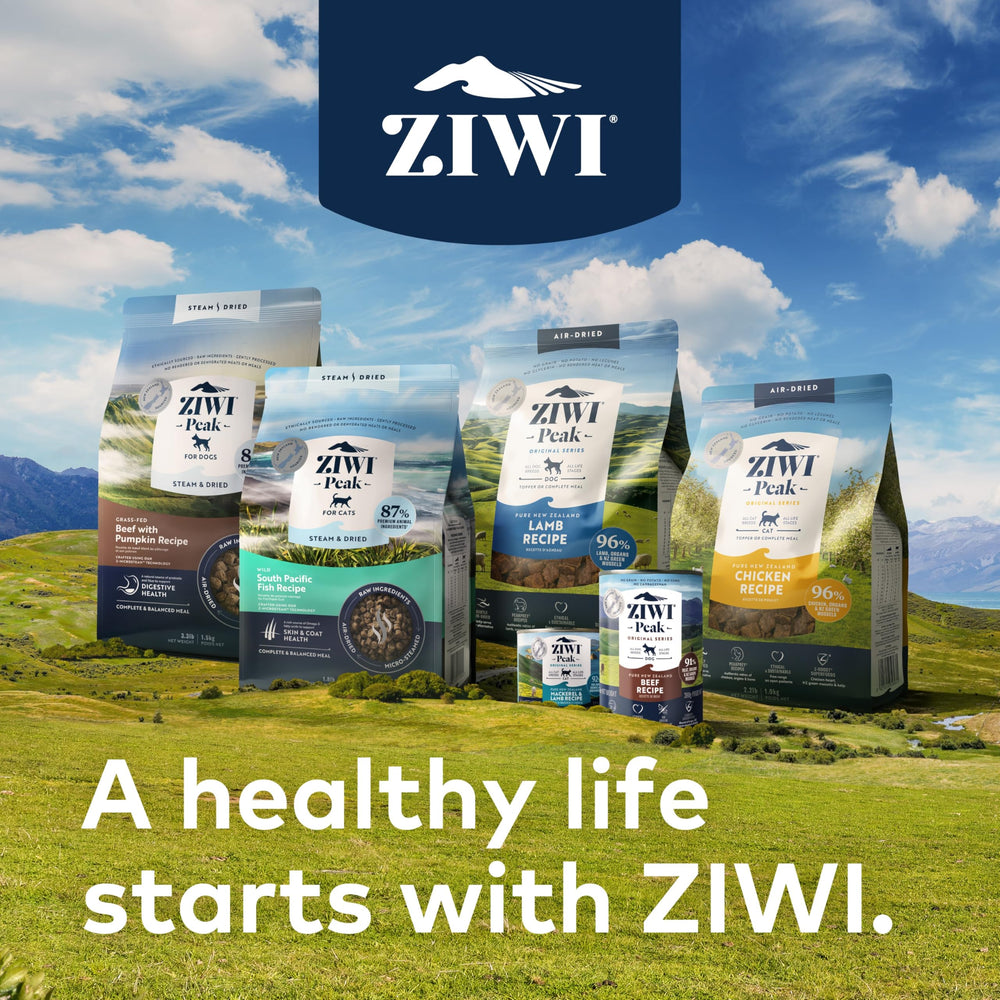ZIWI Peak moules vertes NZ, riches en chondroïtine et glucosamine.