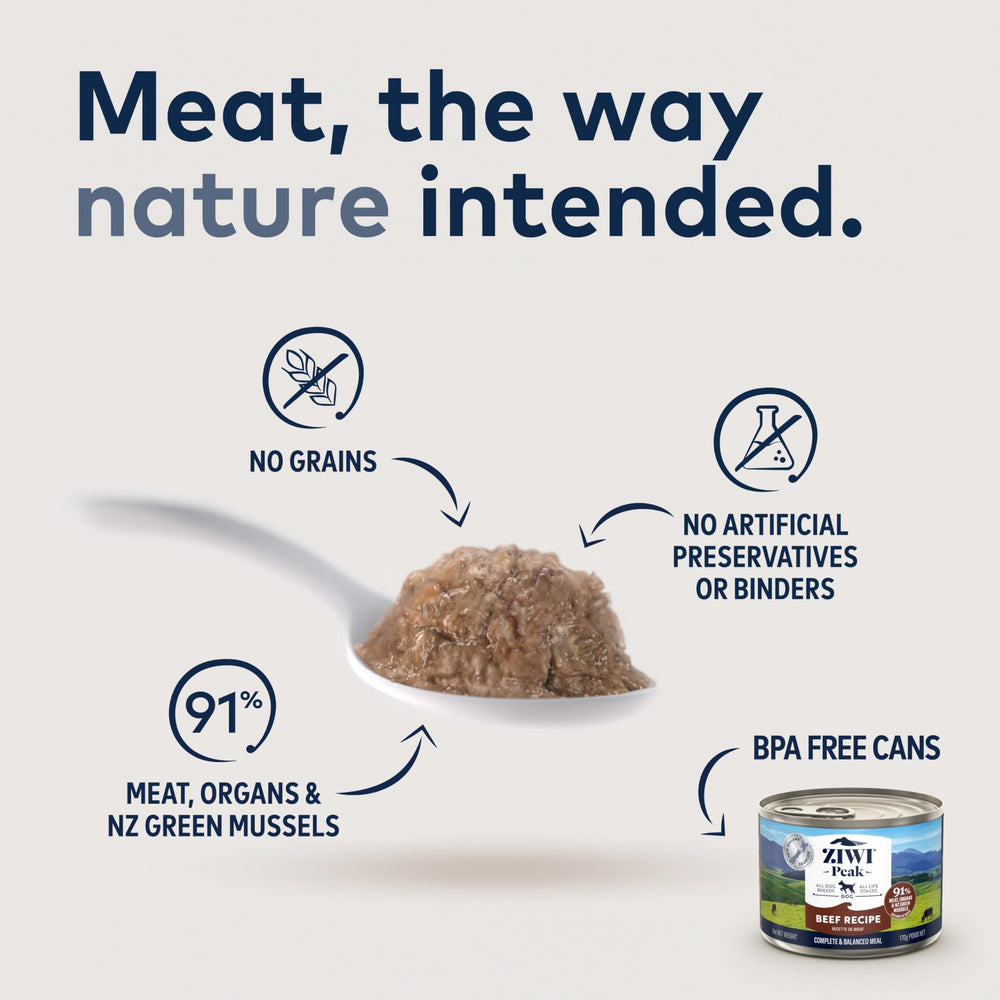 ZIWI Peak pâté poulet en conserve, source naturelle de protéines maigres.