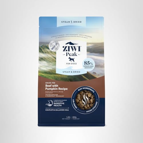 ZIWI Peak Steam & Dried fibres prebiotiques pour chien, bienfaits digestifs.