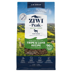 ZIWI Peak Tripe & Lamb, sac du produit pour un repas pratique et équilibré.