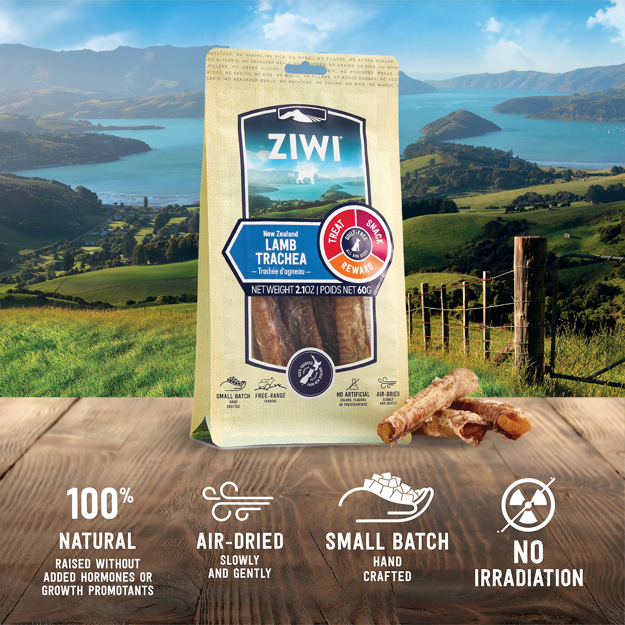 ZIWI trachée d'agneau – sans additifs et sans céréales.