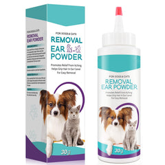 ZIXAOK Poudre nettoyage oreilles chien, assainit et assèche en douceur.
