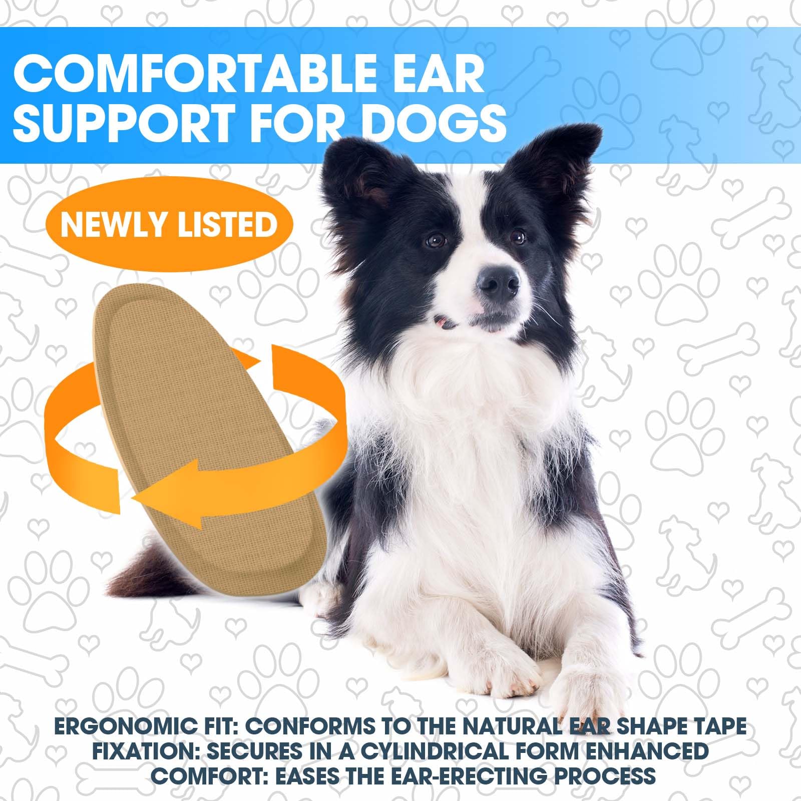 Kit ziyue pour oreilles de Doberman – ensemble 3: support naturel et doux.