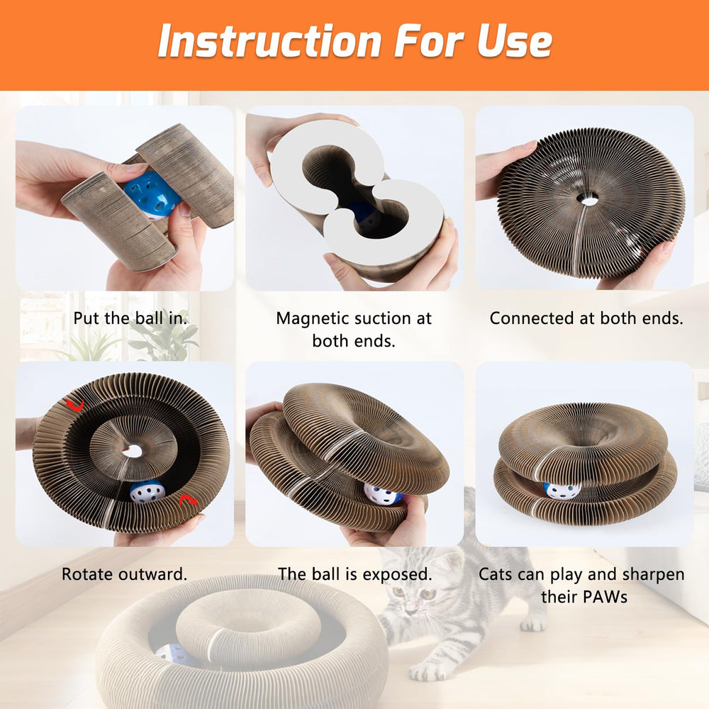 Utilisation en intérieur idéale pour divertir et occuper le chat.